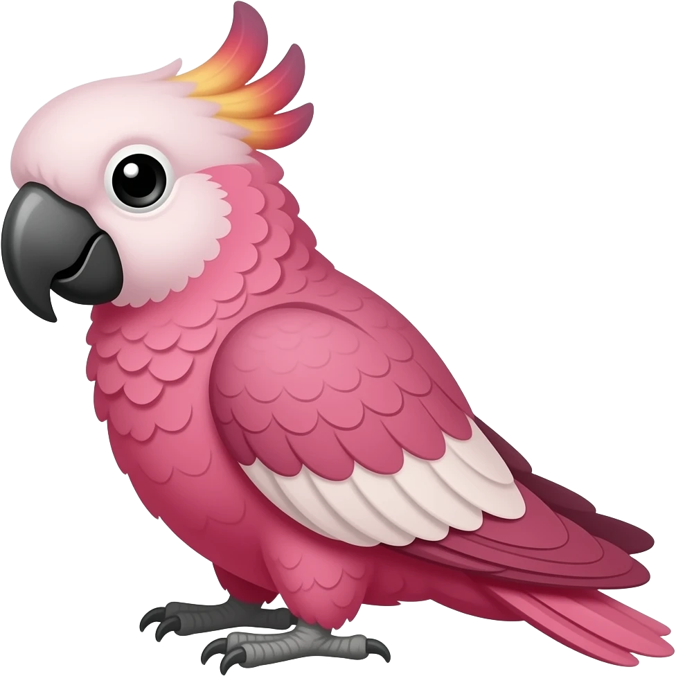 Pink parot emoji