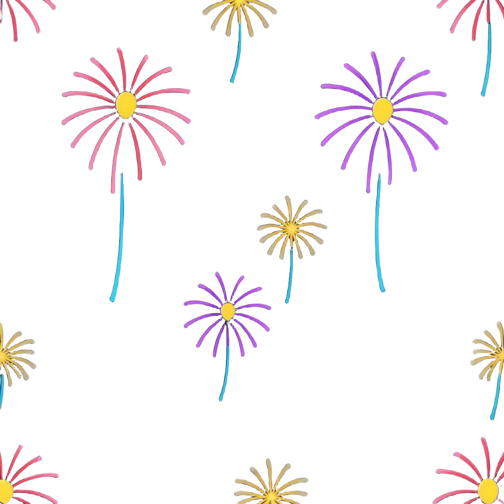 cartoon fireworks with bright highlights emoji