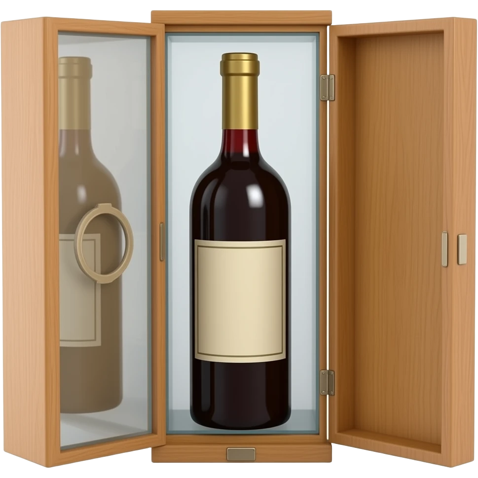 bottle in a glass case emoji