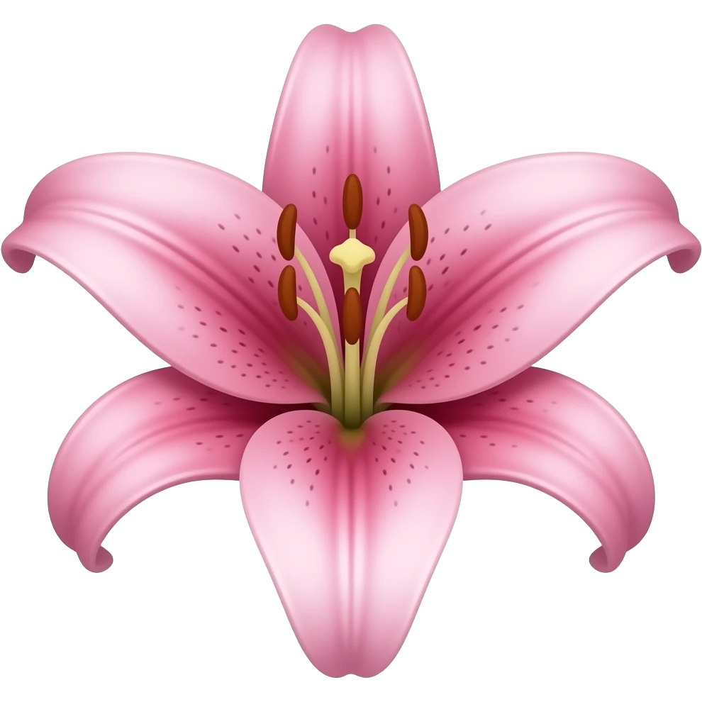 pink lily flower emoji
