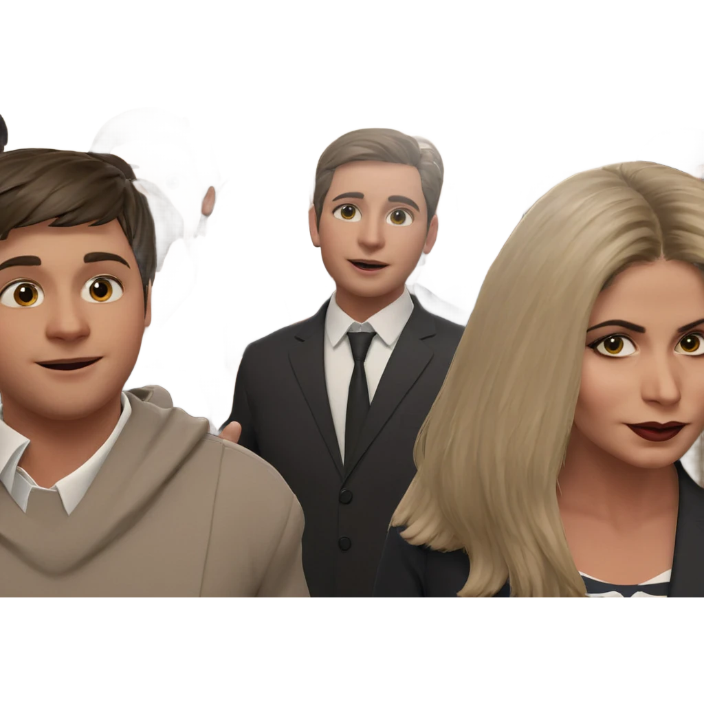 formal gathering of boys emoji