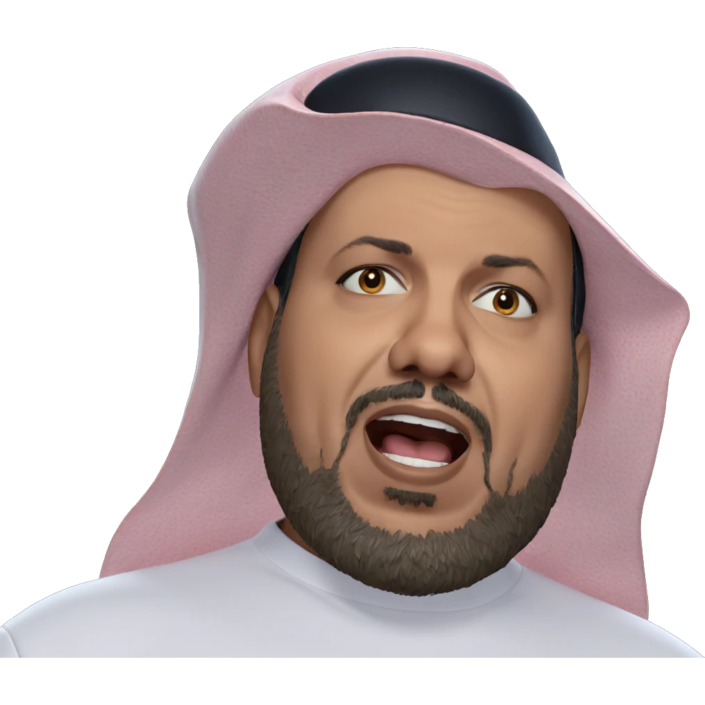bearded boy with open mouth emoji