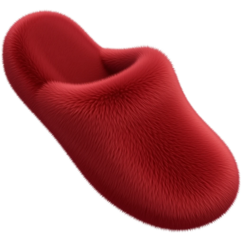 single red furry slipper emoji