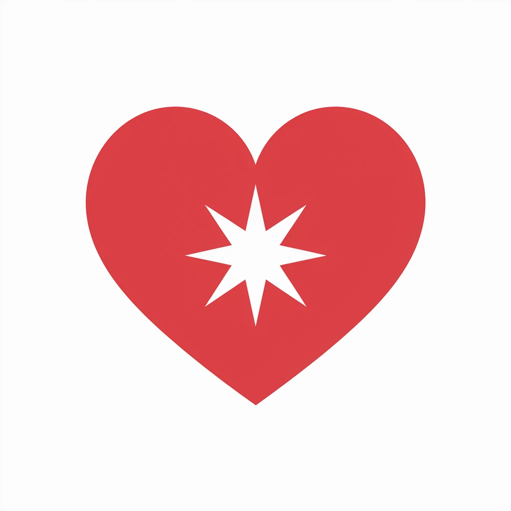 heart with a star pattern emoji