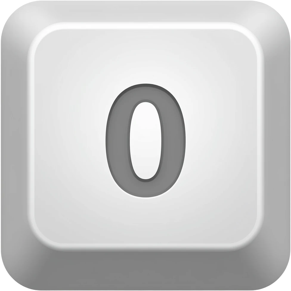 keyboard 0 button emoji