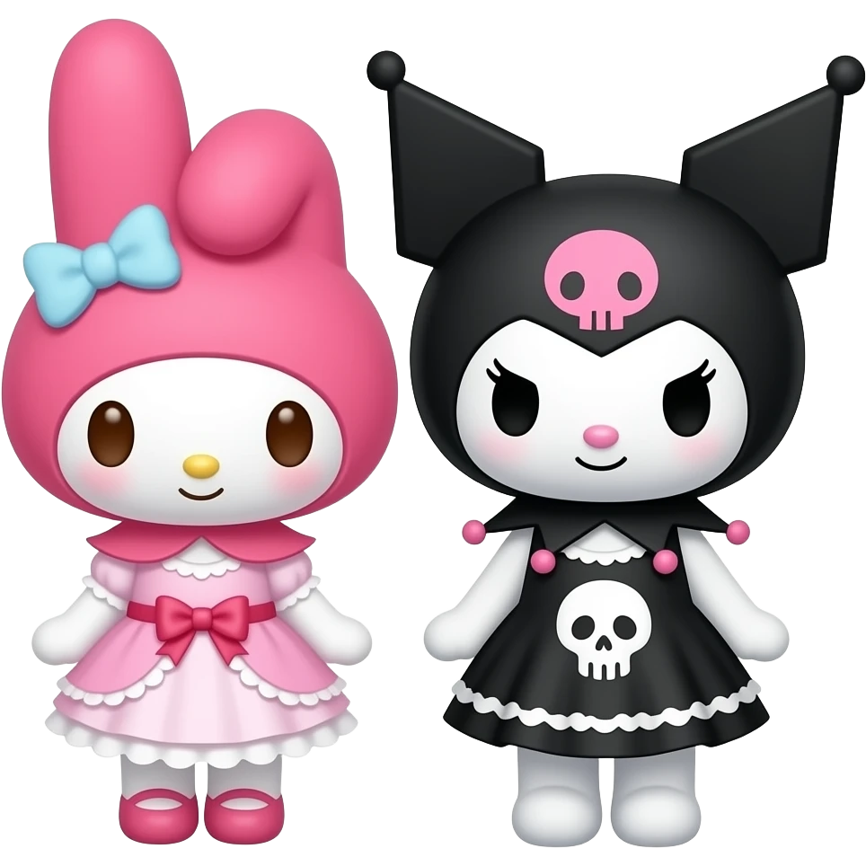 My melody and kuromi emoji