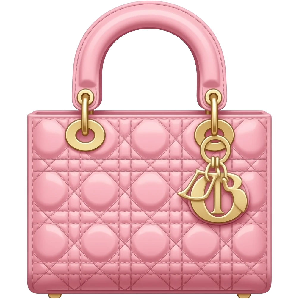 Create Lady Dior pink bag emoji