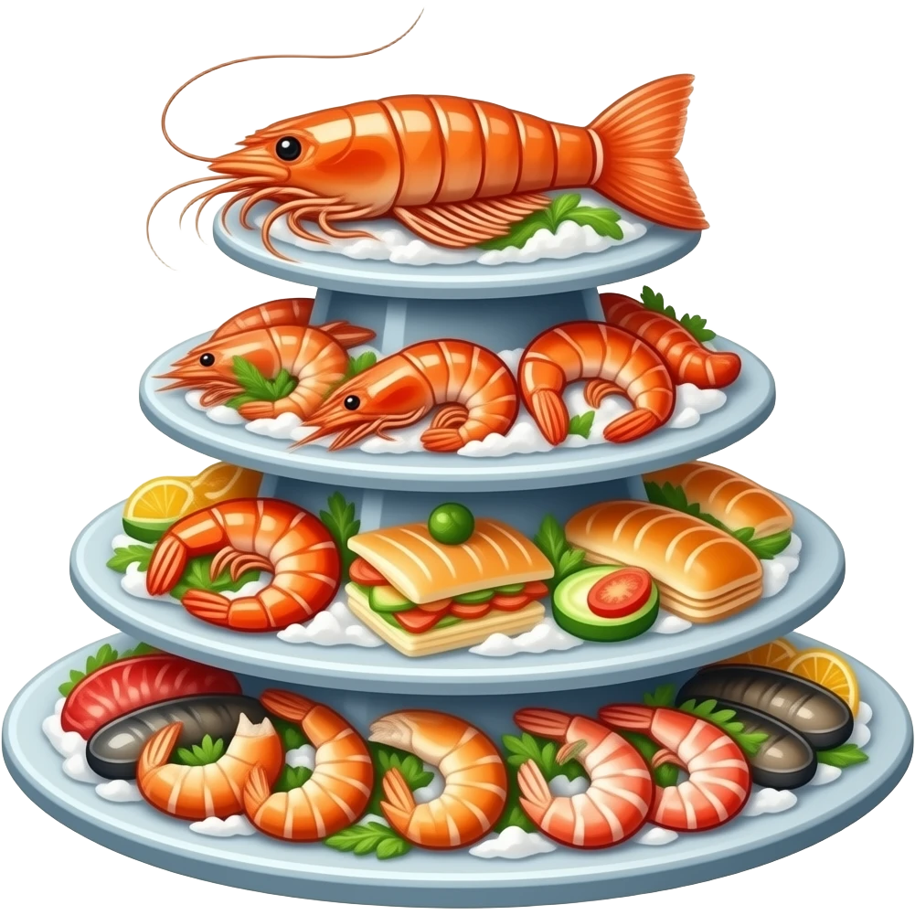 sea food tower emoji