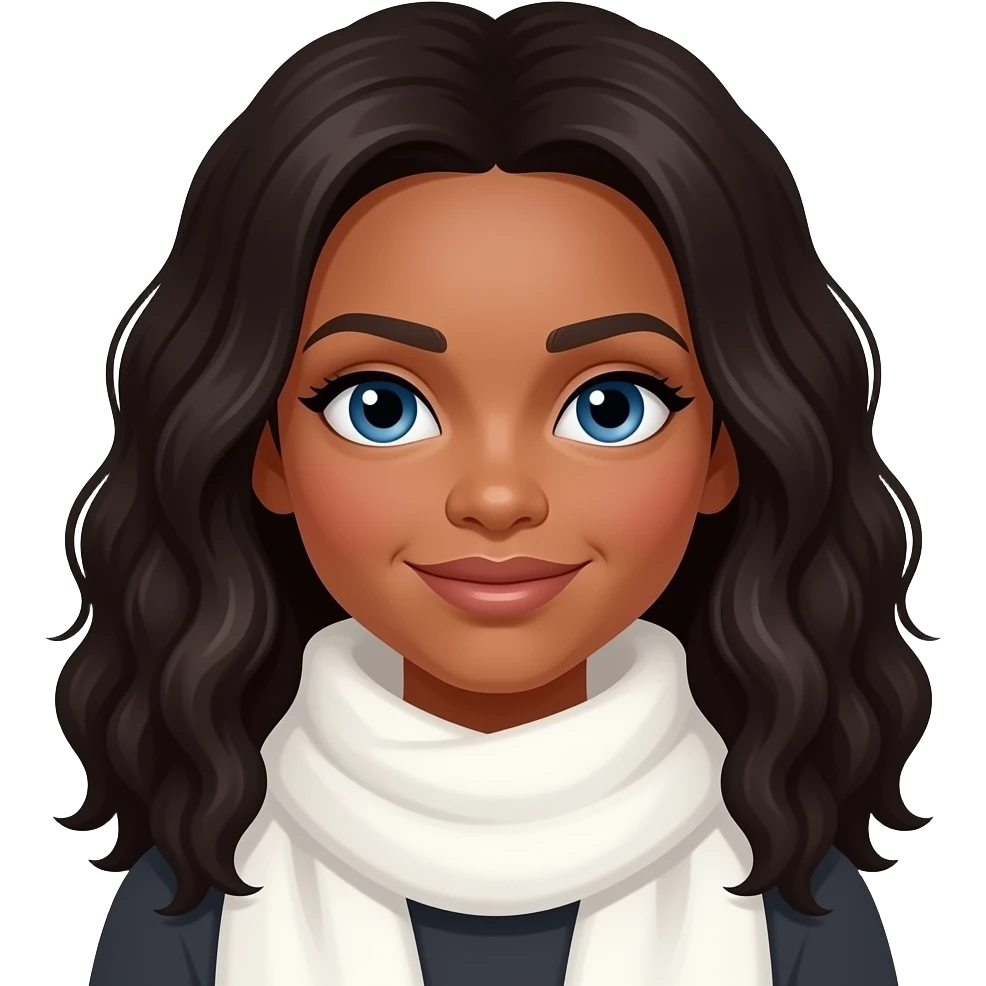 zendaya dune blue eyes with white scarf emoji