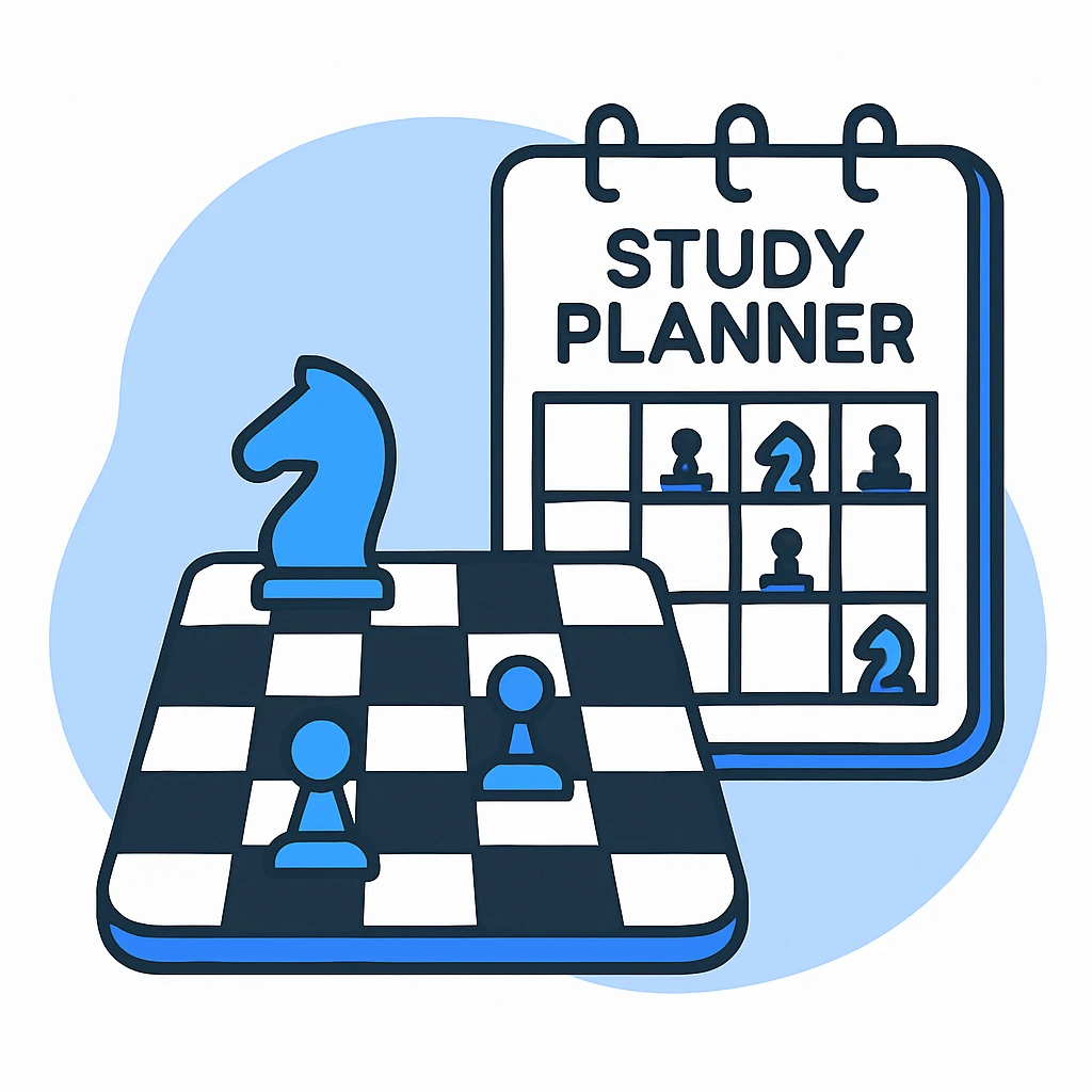 Study planner, but about chess  emoji