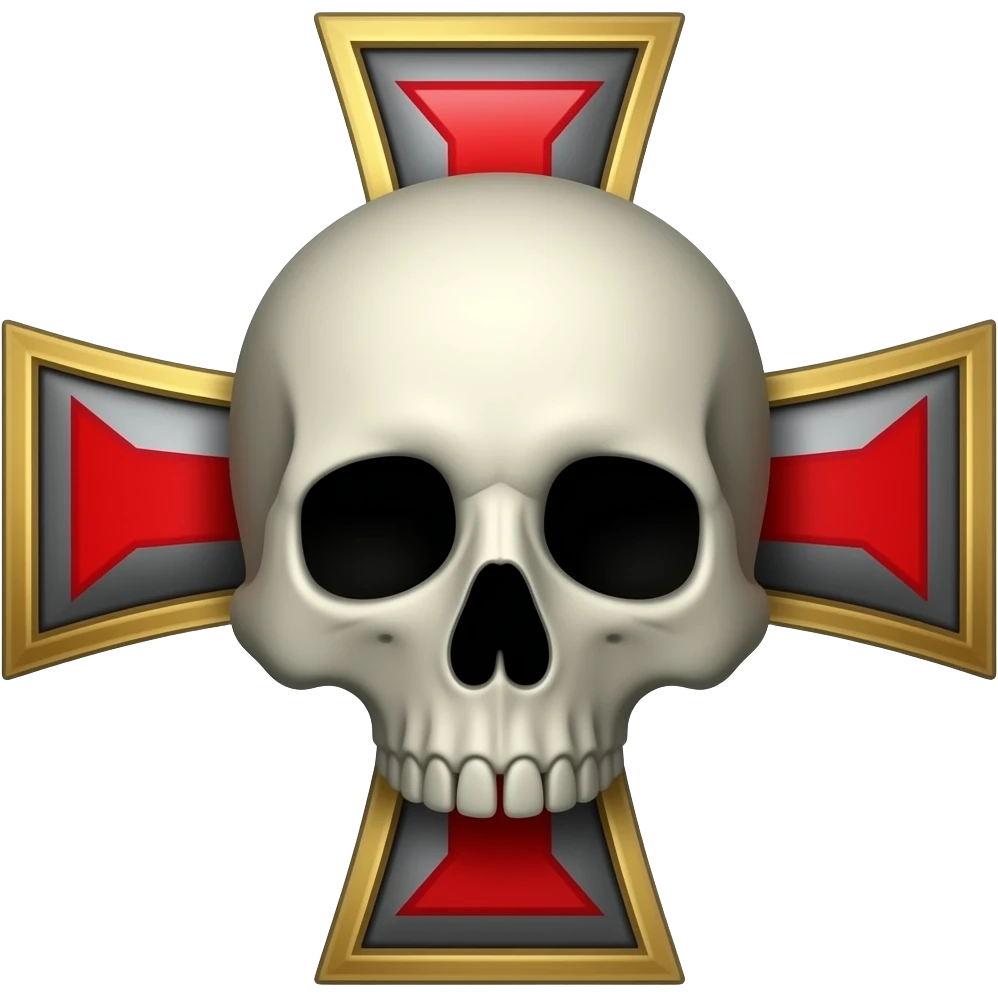 Templar skull cross emoji