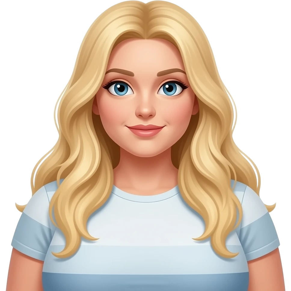 dünya kadar kocaman açık göğüslü çok uzun saçlı sarışın  kadın  emojisi emoji