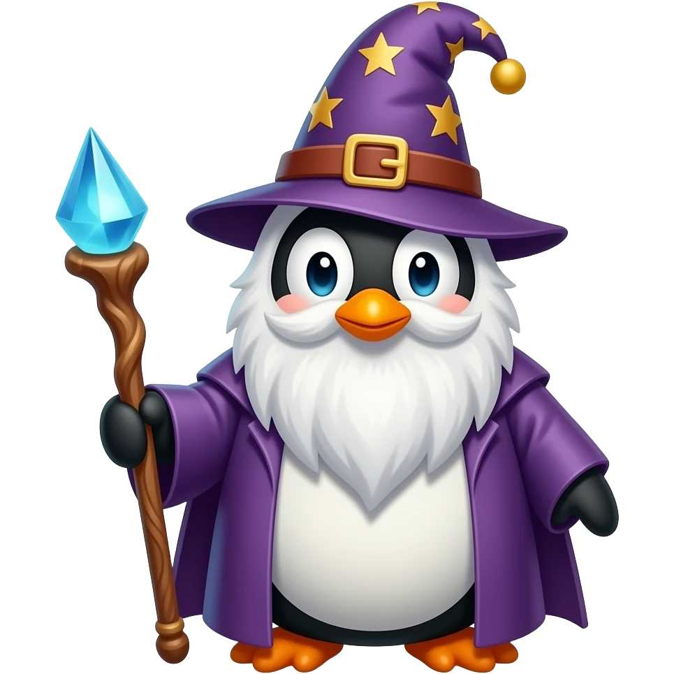 Penguin Wizard emoji