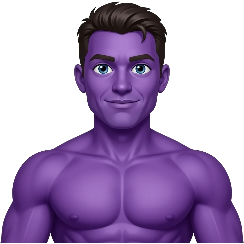 eggplant muscle man emoji