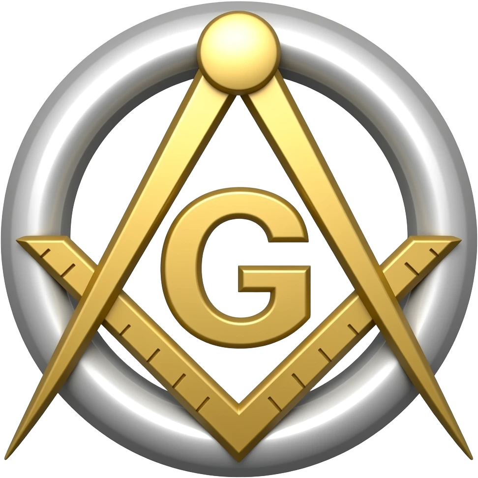 A masonic square and compass emblem. In the middle should be a capital letter g. The compass is not circle it needs a square too emoji