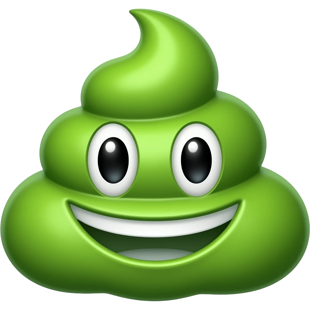 Green poop emoji