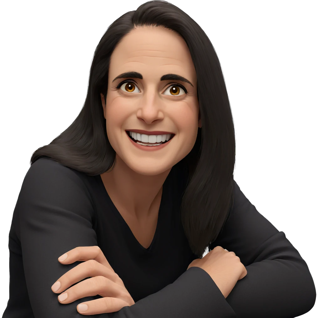 smiling solo with crossed arms emoji