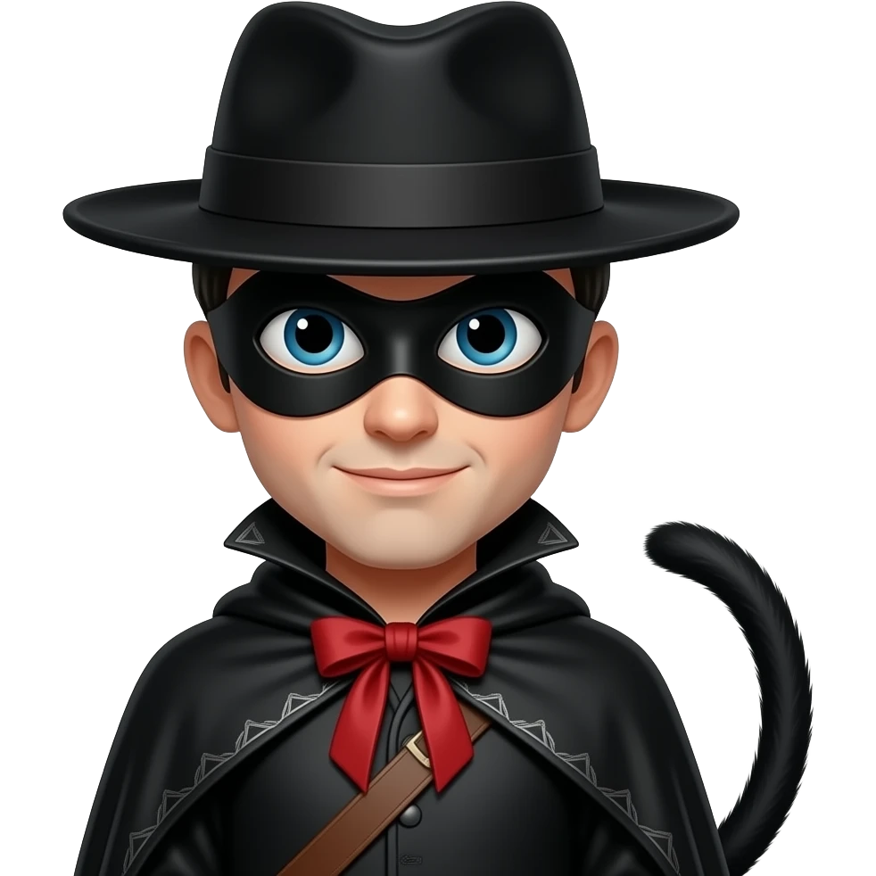 una persona con una de la cara y una cola de zoro emoji