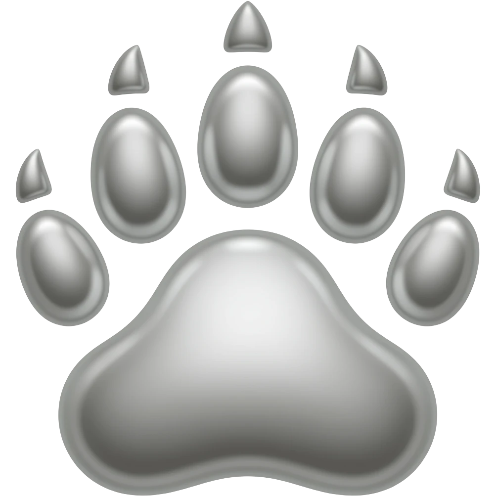 silver claw marks from bear paw - NO BACKGROUND emoji
