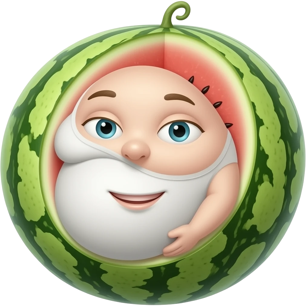 make me a emoji that is tuff make him pregnate make him an watermelon emoji