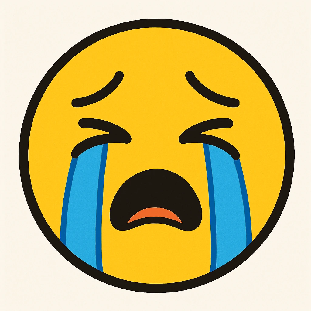 crying face emoji emoji
