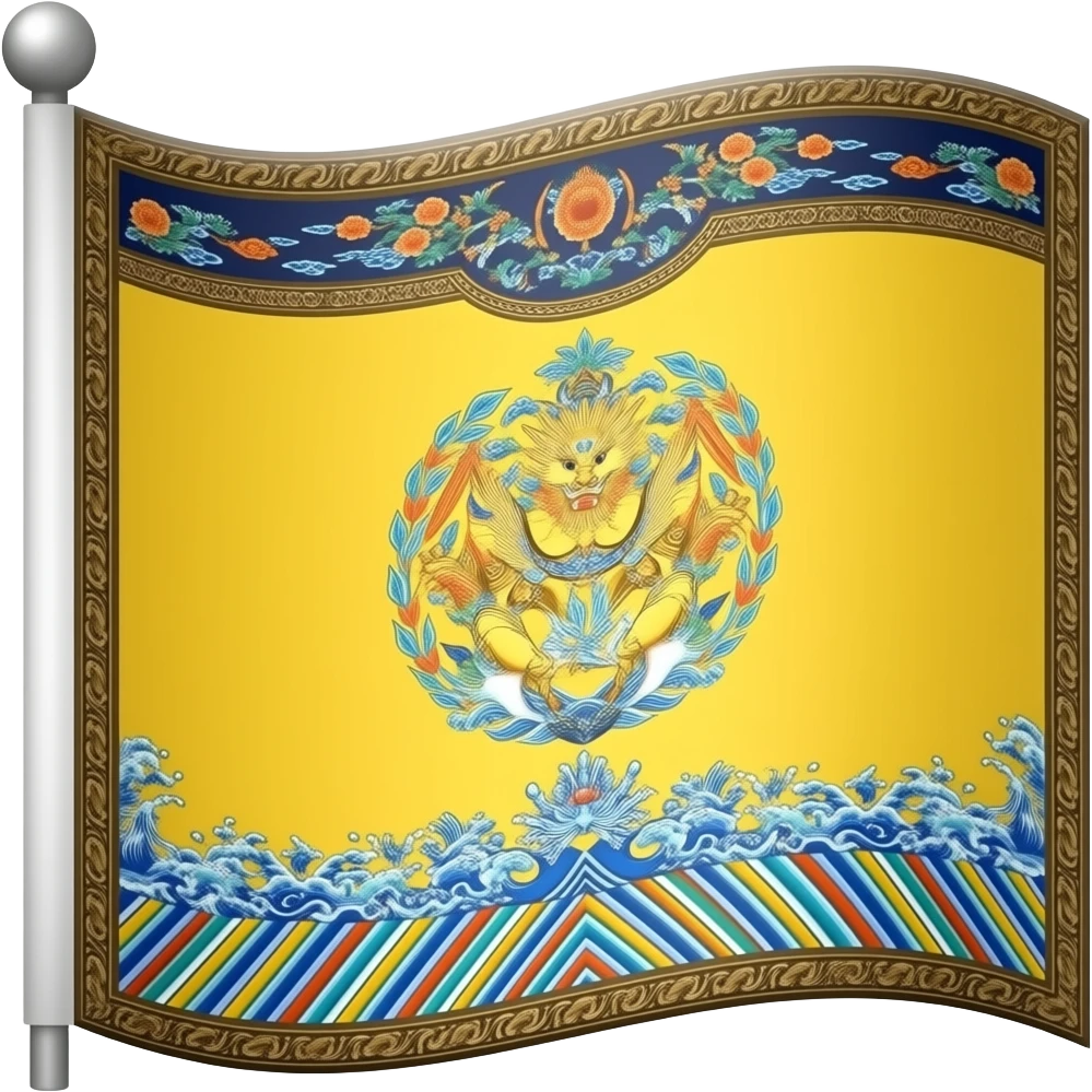 Qing dynasty flag emoji