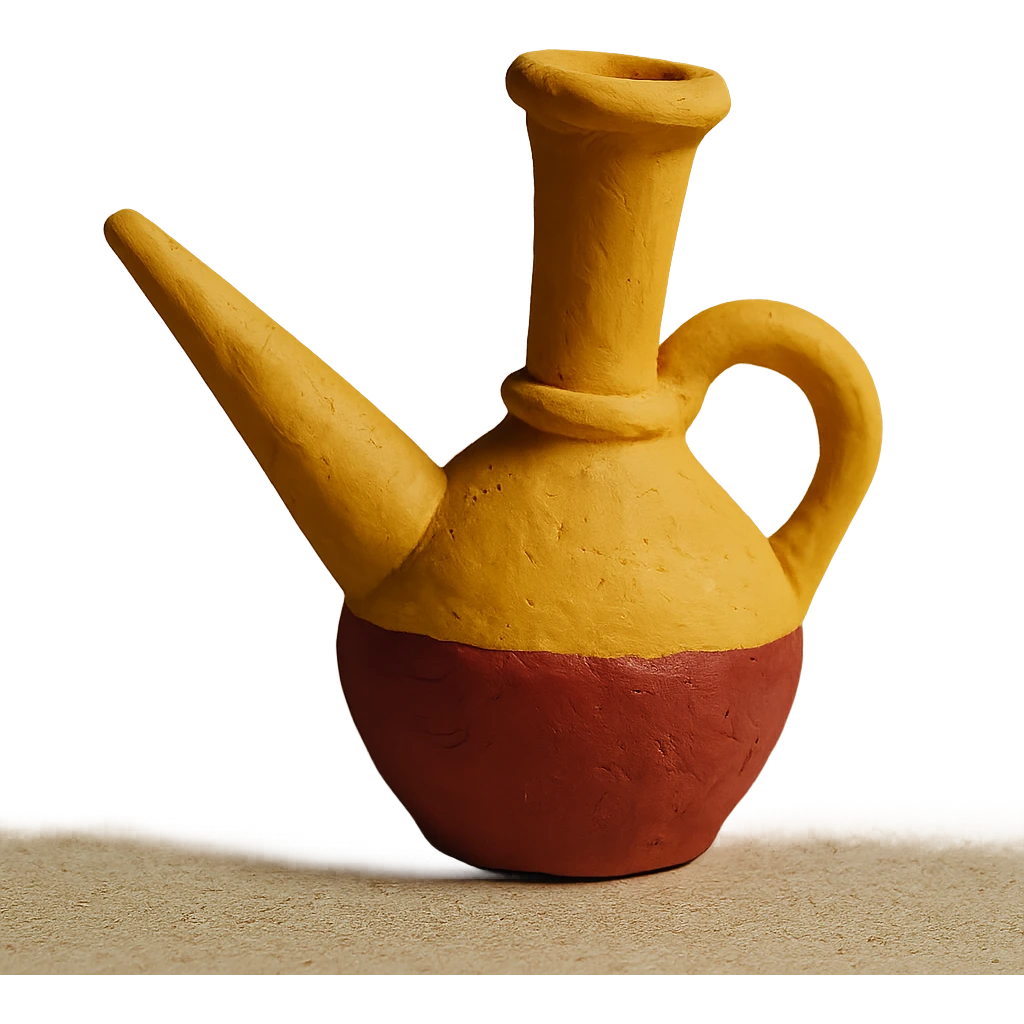 claymation style catalan porró filled with red wine emoji