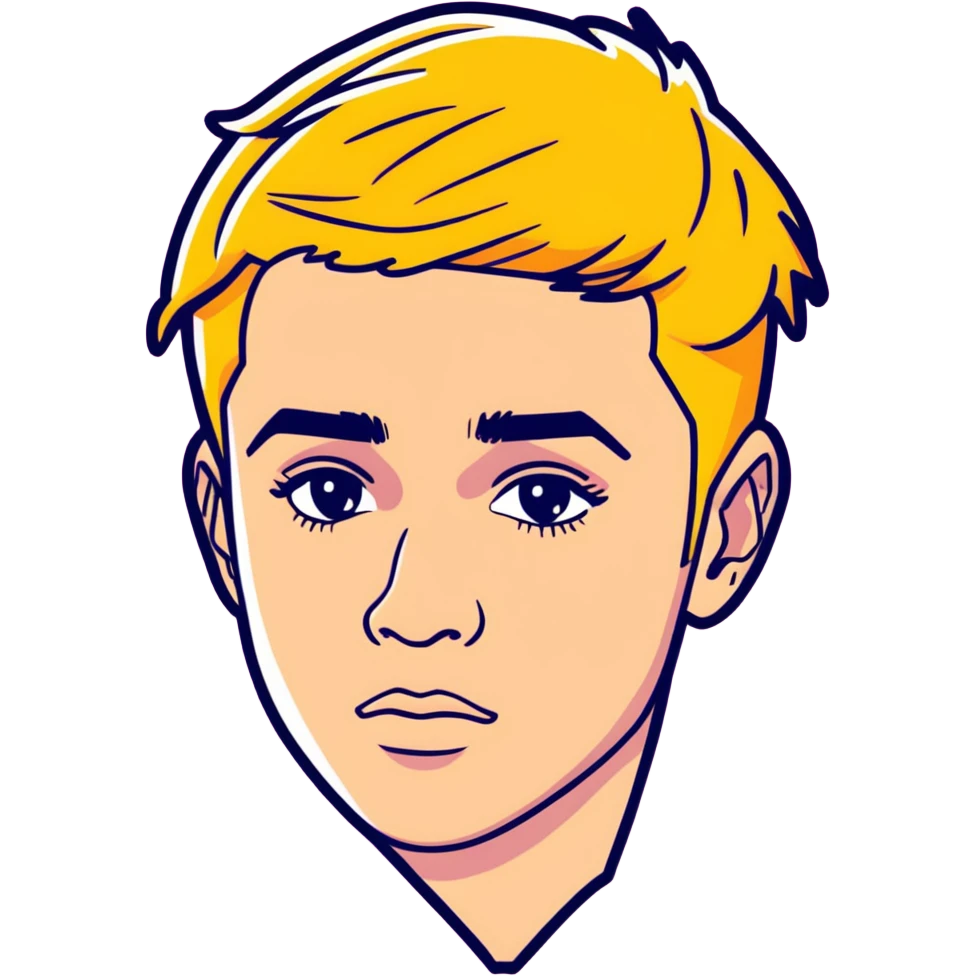 2022  Justin bieber,  canadian singer & musician , hyperrealistic, mirco-detailed, colorful, flat layout, sticker design
 Must be 8k hd, 8000x8000px resolution. Must use very thin transparent smooth lines emoji