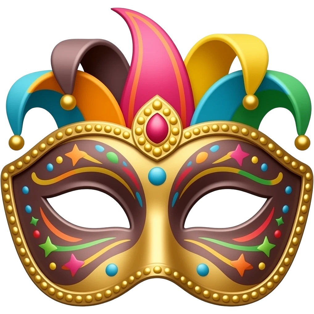 Máscara de carnaval emoji
