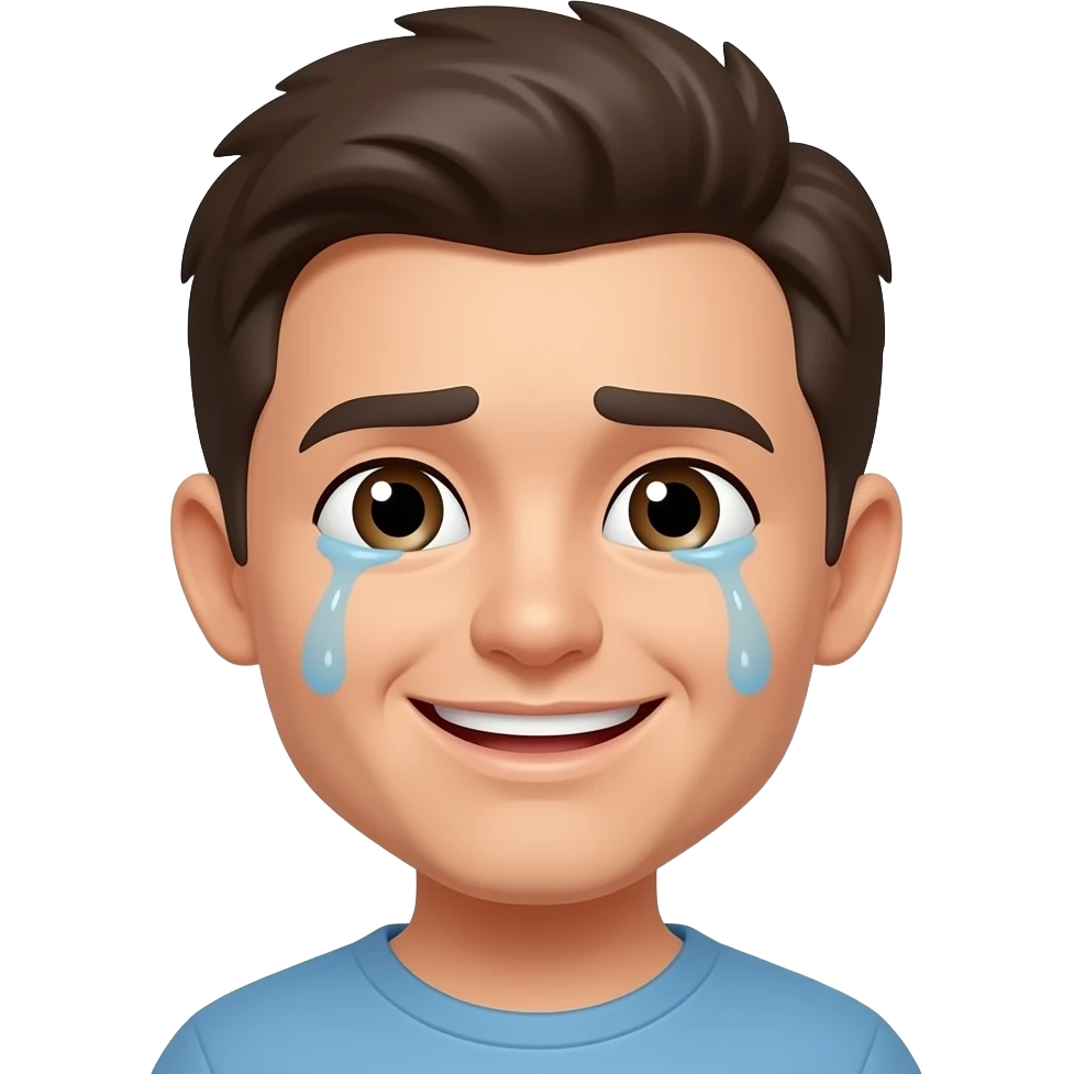 senang tapi menahan sedih emoji