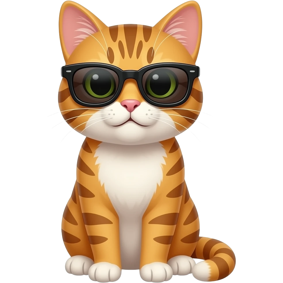 Cat wearing sunglasses emoji