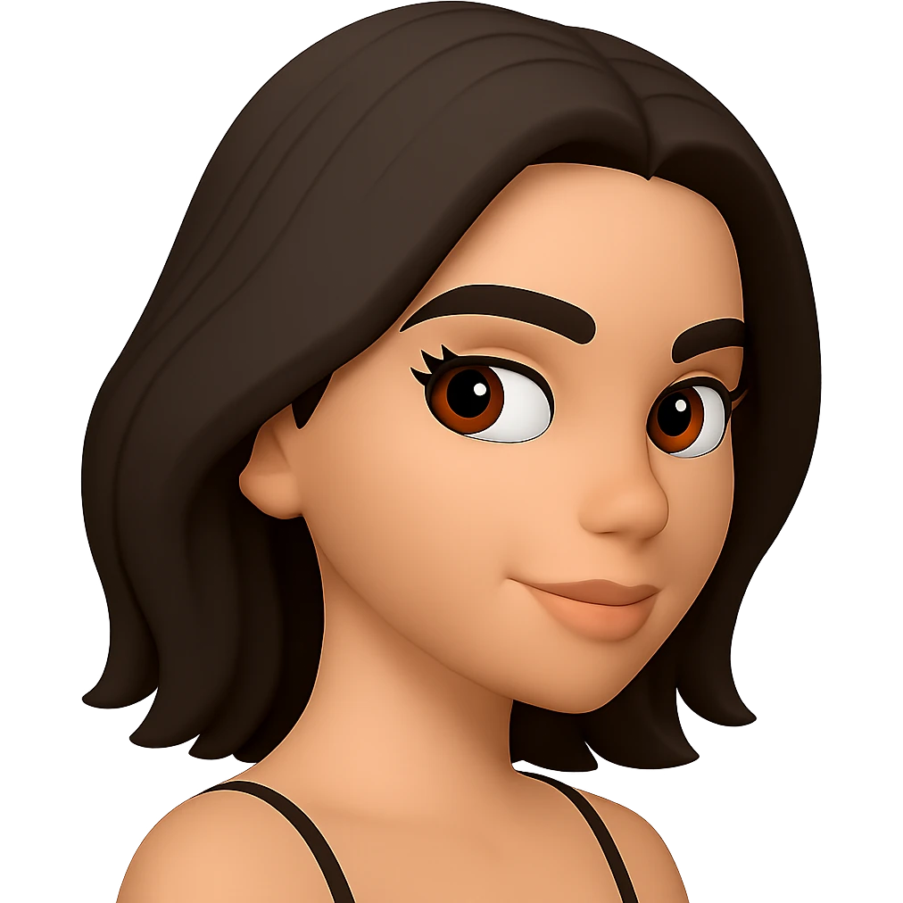Create a slight sideways (three-quarters) view of the character with a subtle smile in the same style as the reference image. Maintain transparent background. emoji