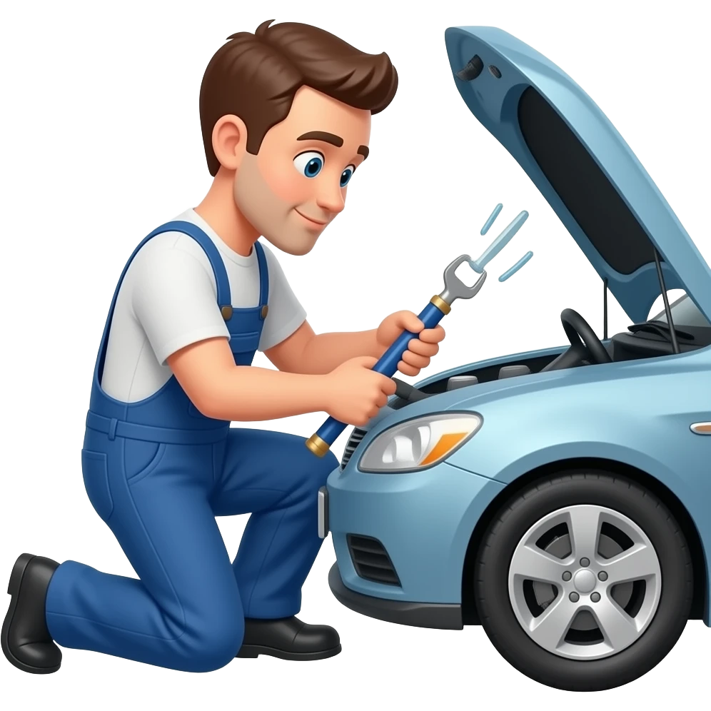 mecanic repairing a car emoji