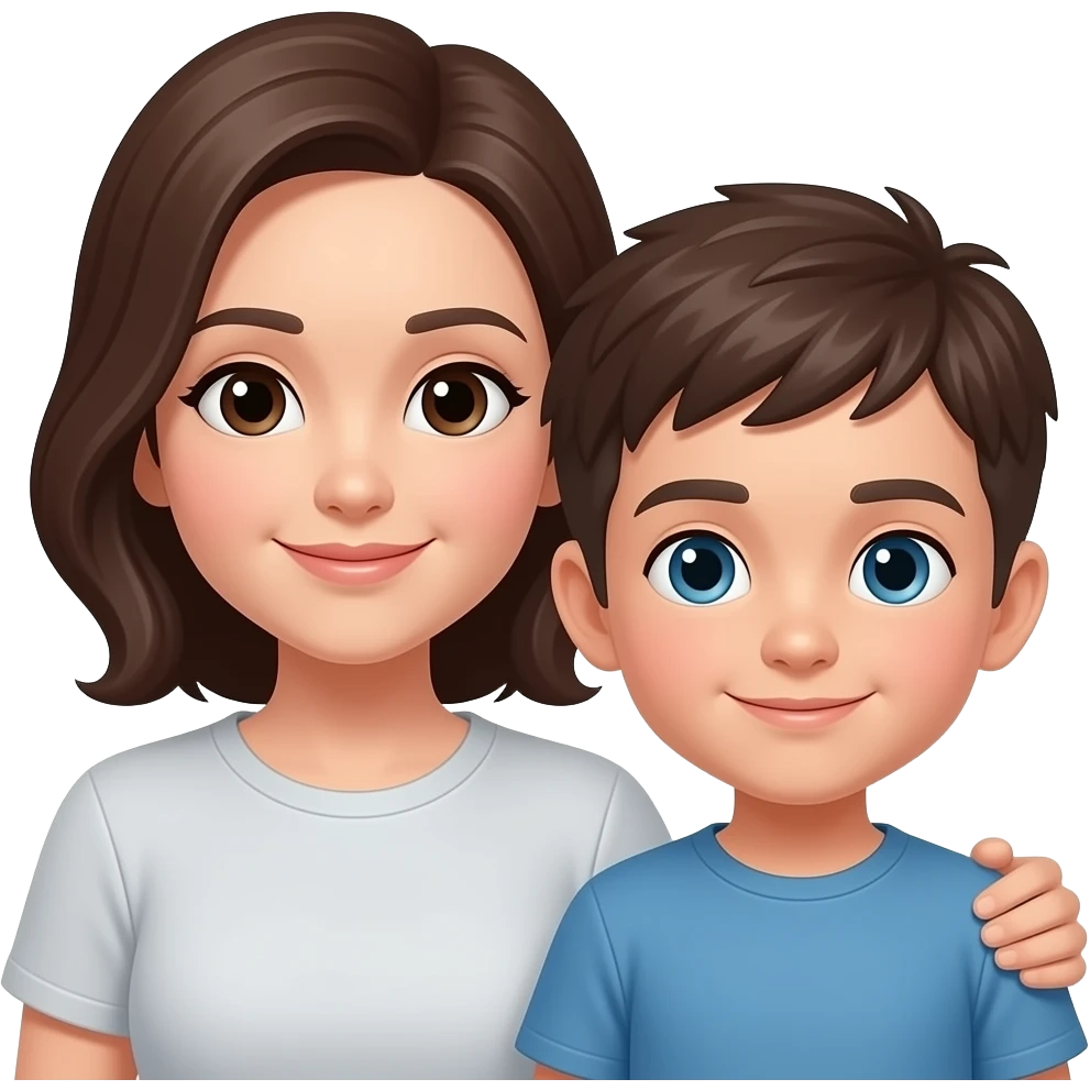 mamá e hijo emoji