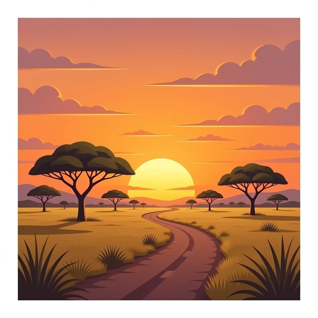 Safari sunset emoji