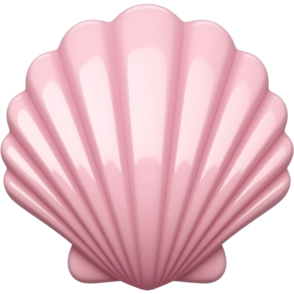Pink seashell emoji