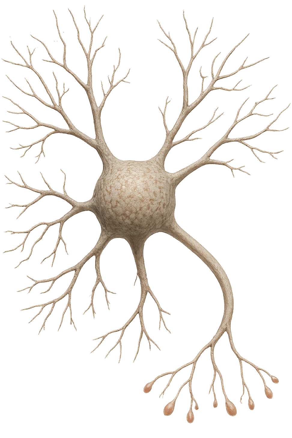 neurone umano anatomico realistico, iperrealistico 4k emoji