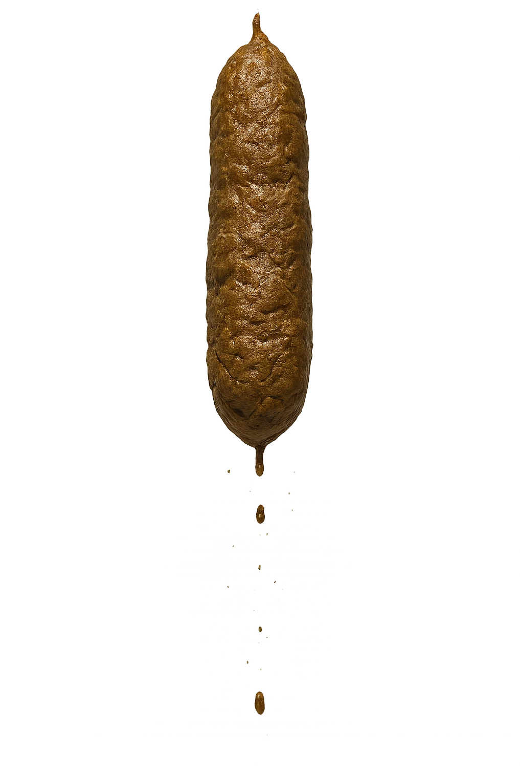 FECI DI ANIMALE A PALLINE UN PO' ALLUNGATE CADONO DALL'ALTO VERTICALMENTE, IPERREALISTICO 4K emoji