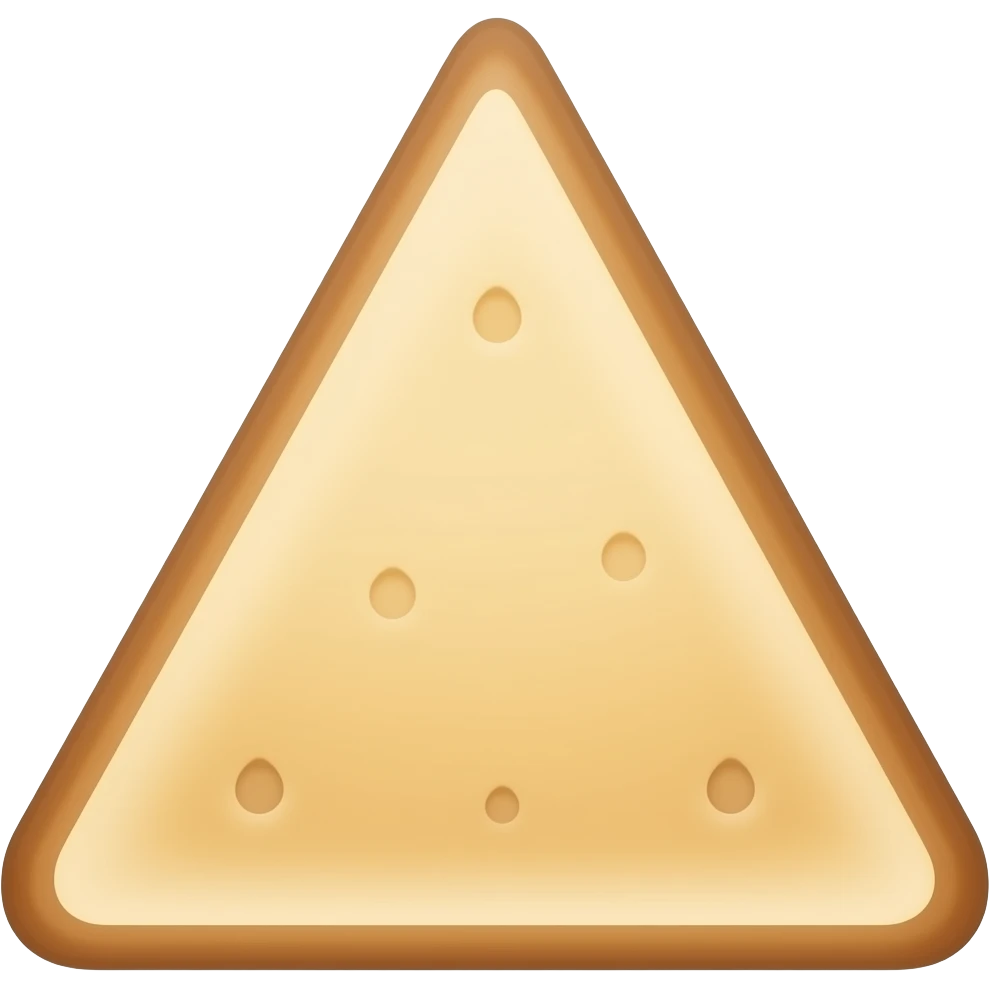 triangle toasted emoji