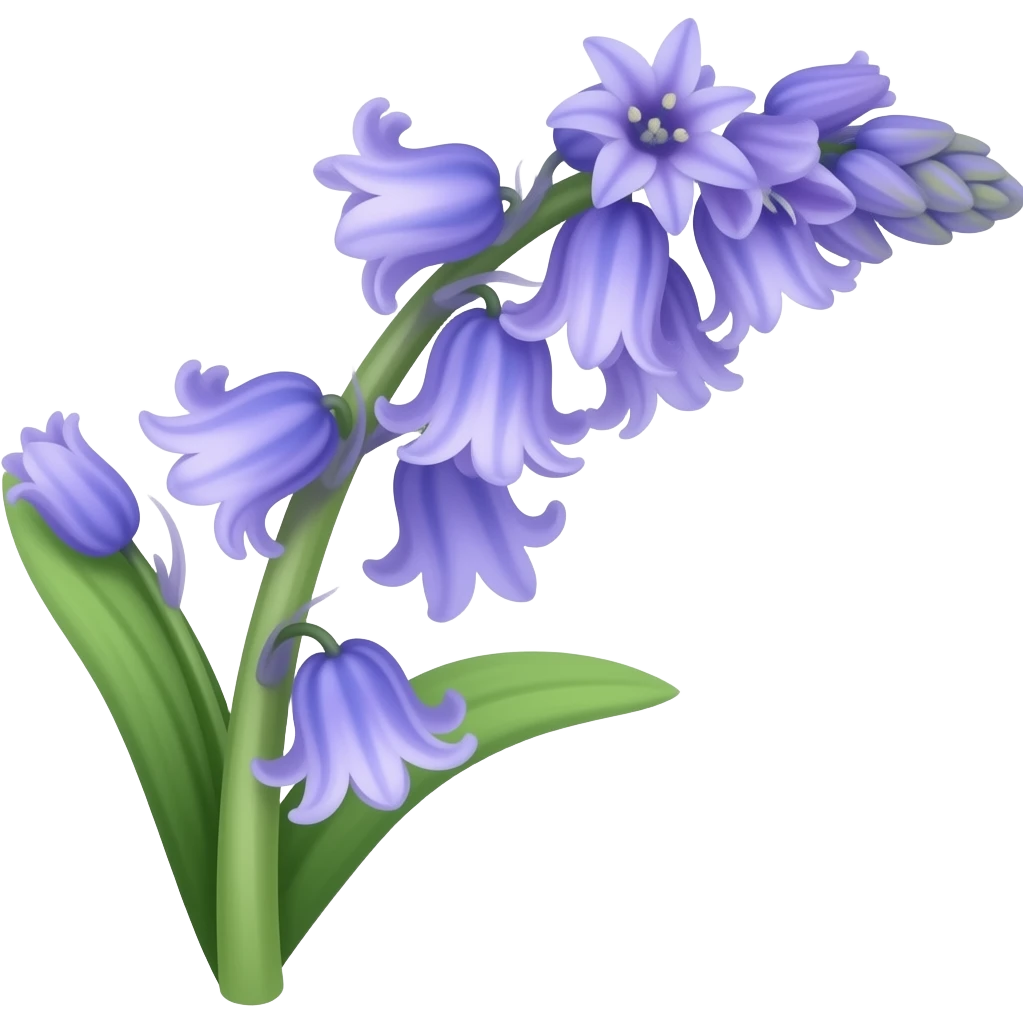 Bluebell flowers emoji