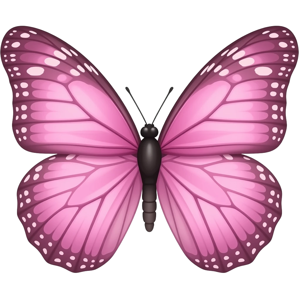 Mariposa rosa  emoji