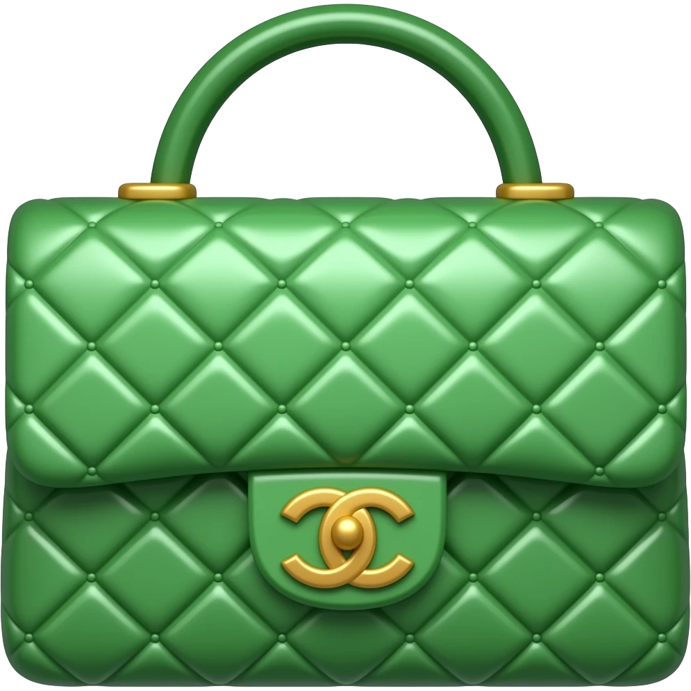 green chanel bag emoji