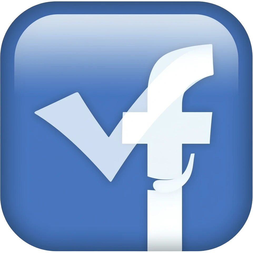 make e facebook bluetic one emoji blue color shiny and check marked and think emoji