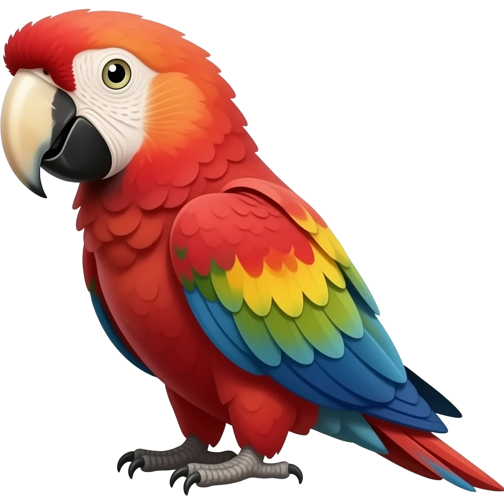Scarlet macaw emoji