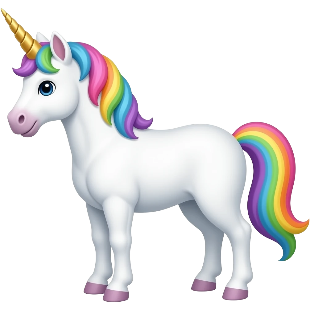 talking unicorn emoji