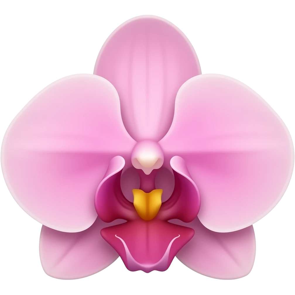 pink orchid emoji