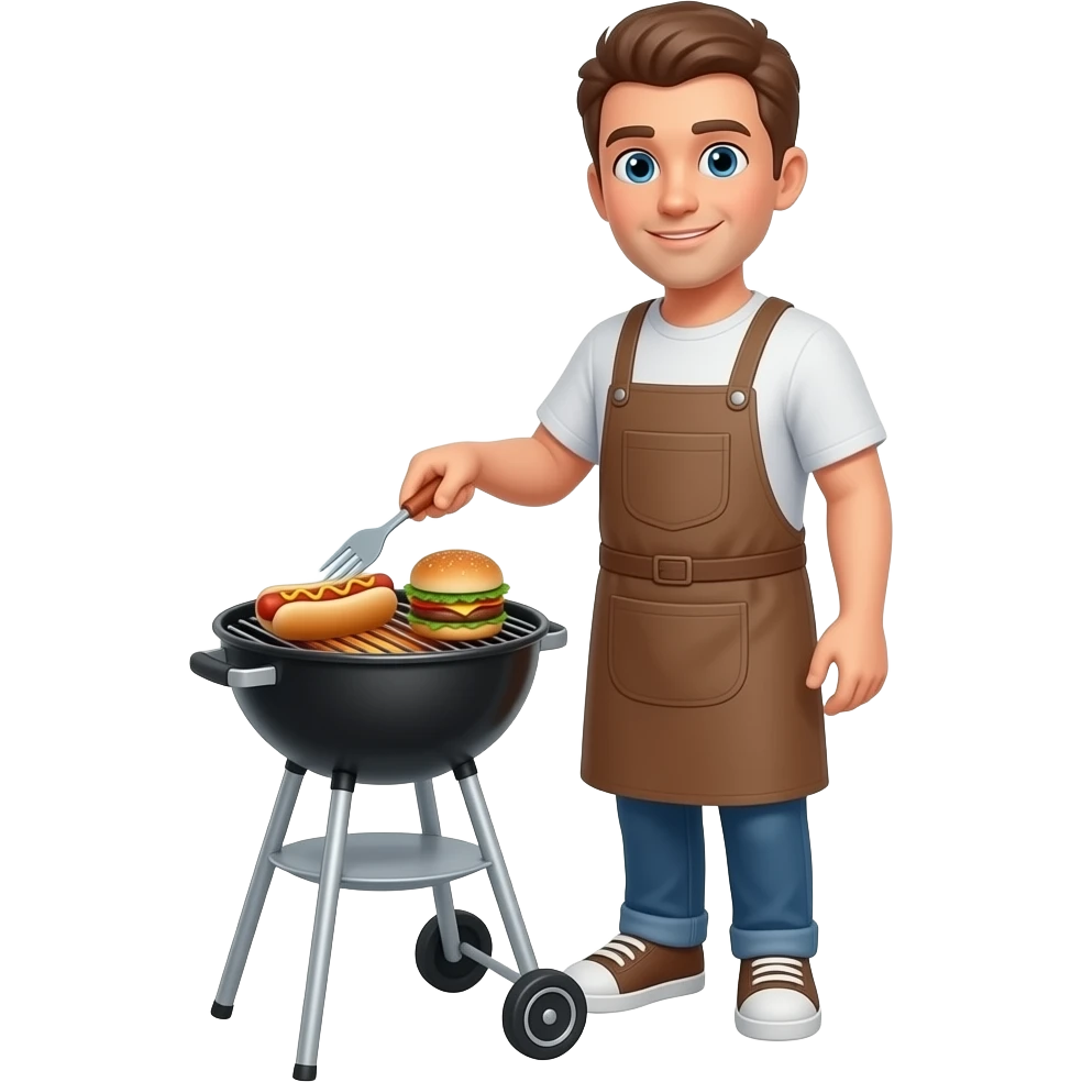 grilling hotdogs and hamburgers emoji