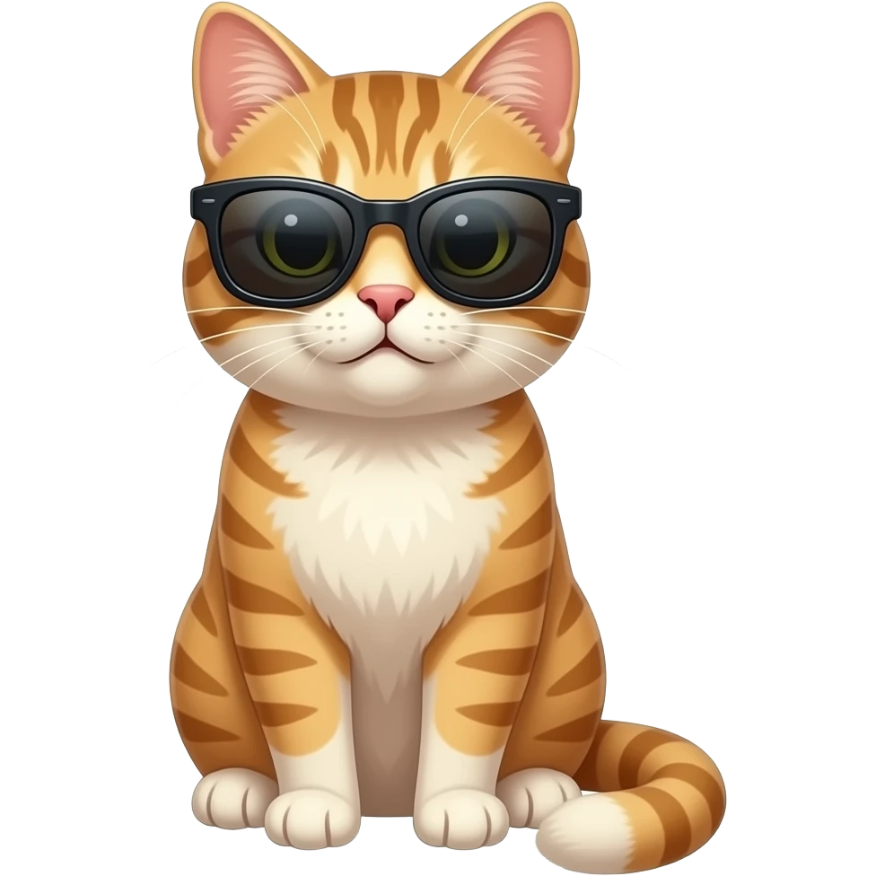 Cat wearing sunglasses emoji