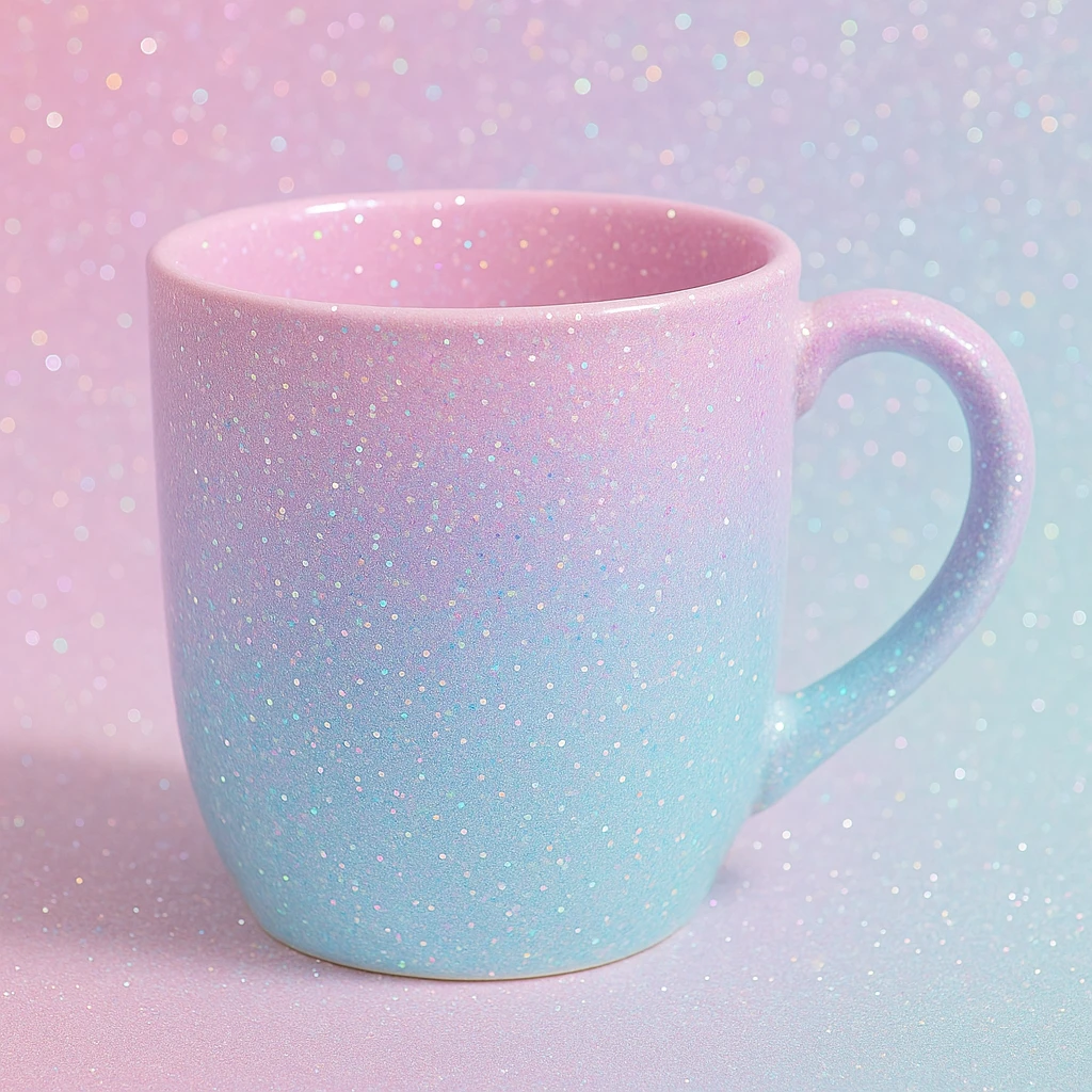 sparkly pastel mug emoji
