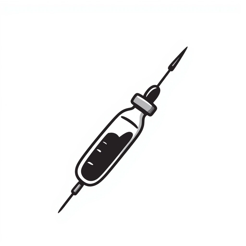 ampoule, hand drawn doodle style emoji